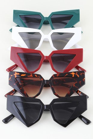 Fierce Fashionista Retro Geometric Sunnies