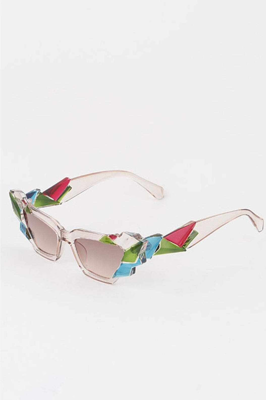 Dani Gemstone Abstract Trapezoid Sunnies
