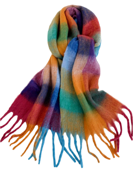 Brisky Bliss Fringe Blanket Scarf