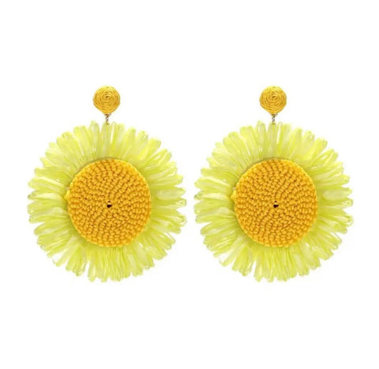 Blooming Sunflower Statement Earrings