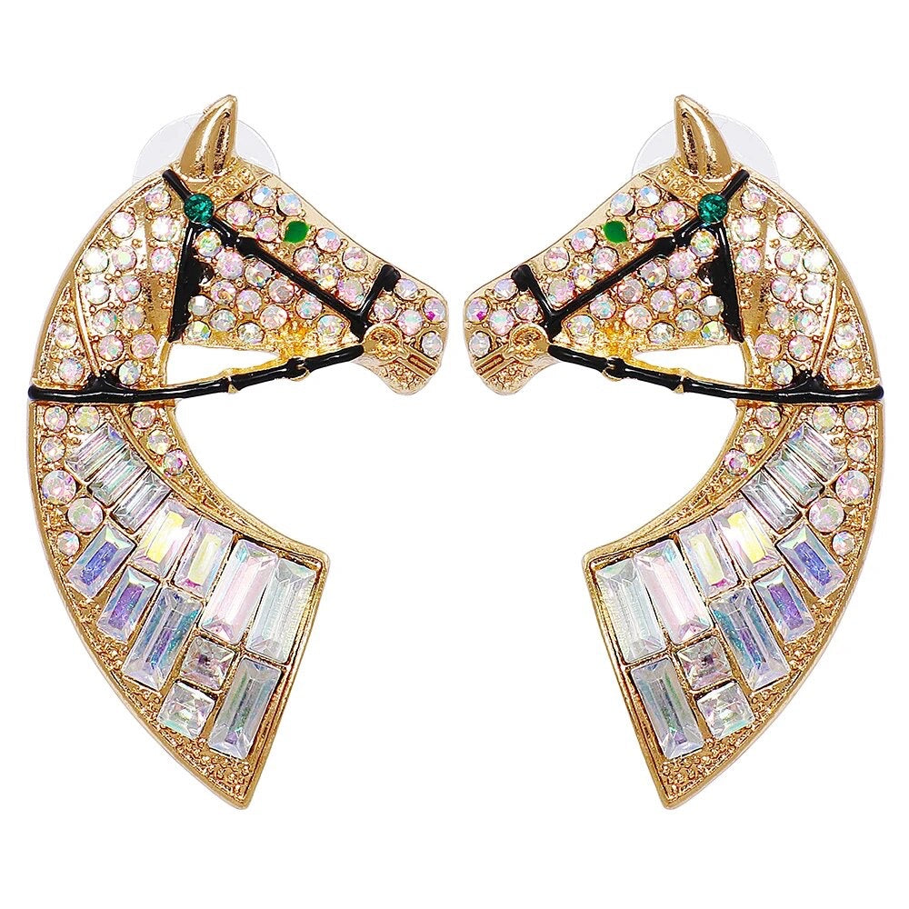 Majestic Royal Iridescent Earrings