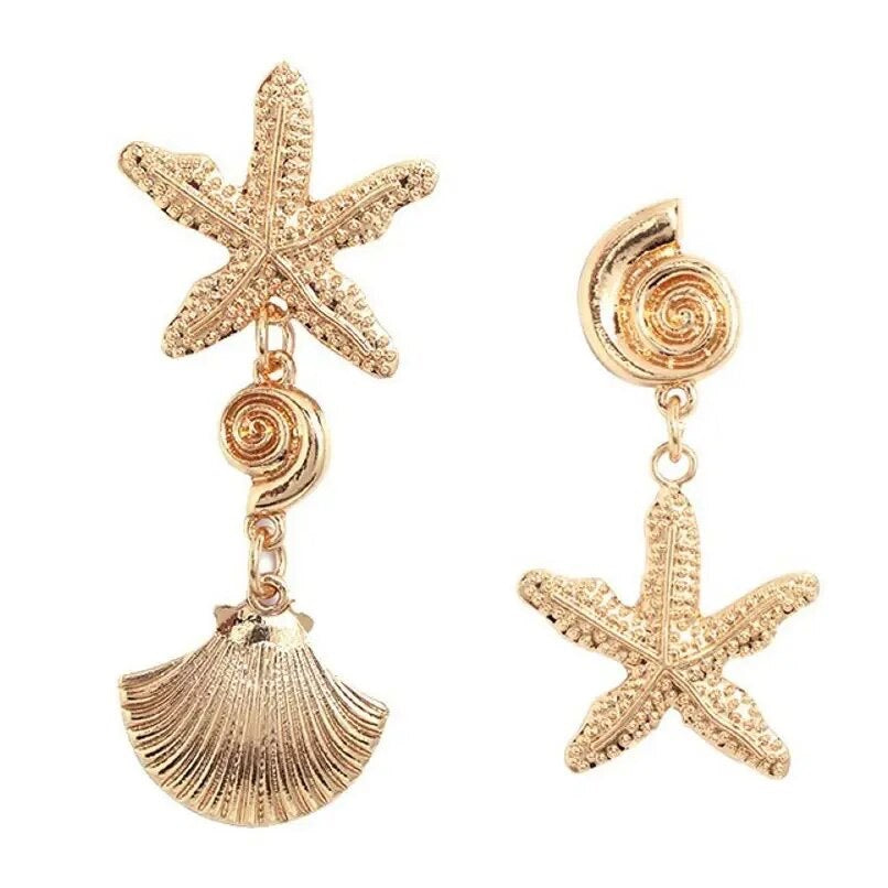 Ahoy! Alloy! Golden Mix-Duo Earrings