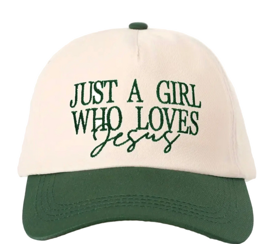 “Just a Girl, Who Loves Jesus…” Trucker Hat