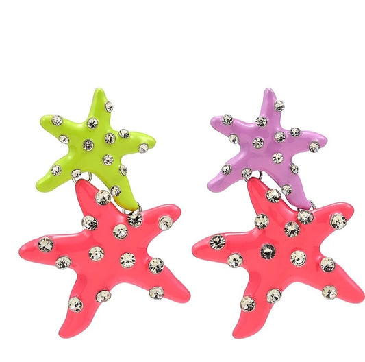 Patricia Star Starfish Statement Earrings