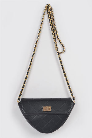 Giselle Quilted Leather Triangle Crossbody