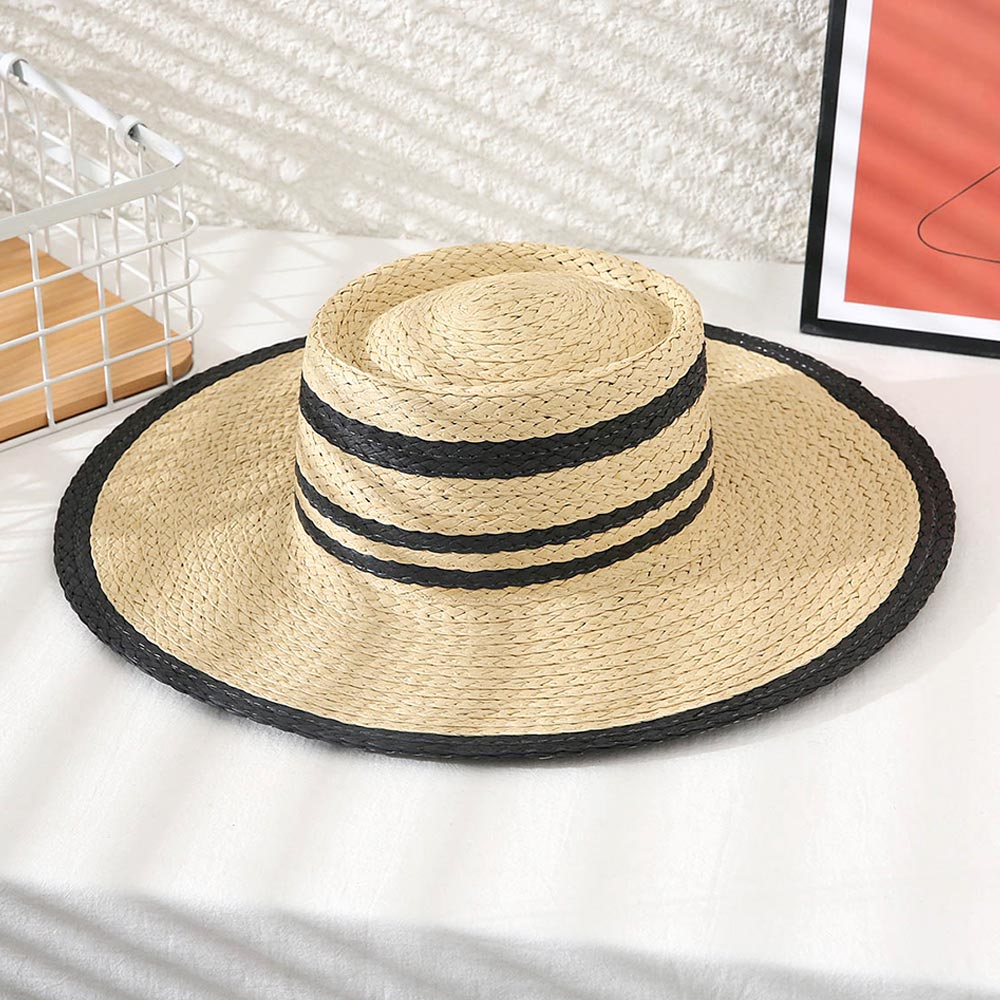 Life's A Beach... Straw Flat Top Sun Hat